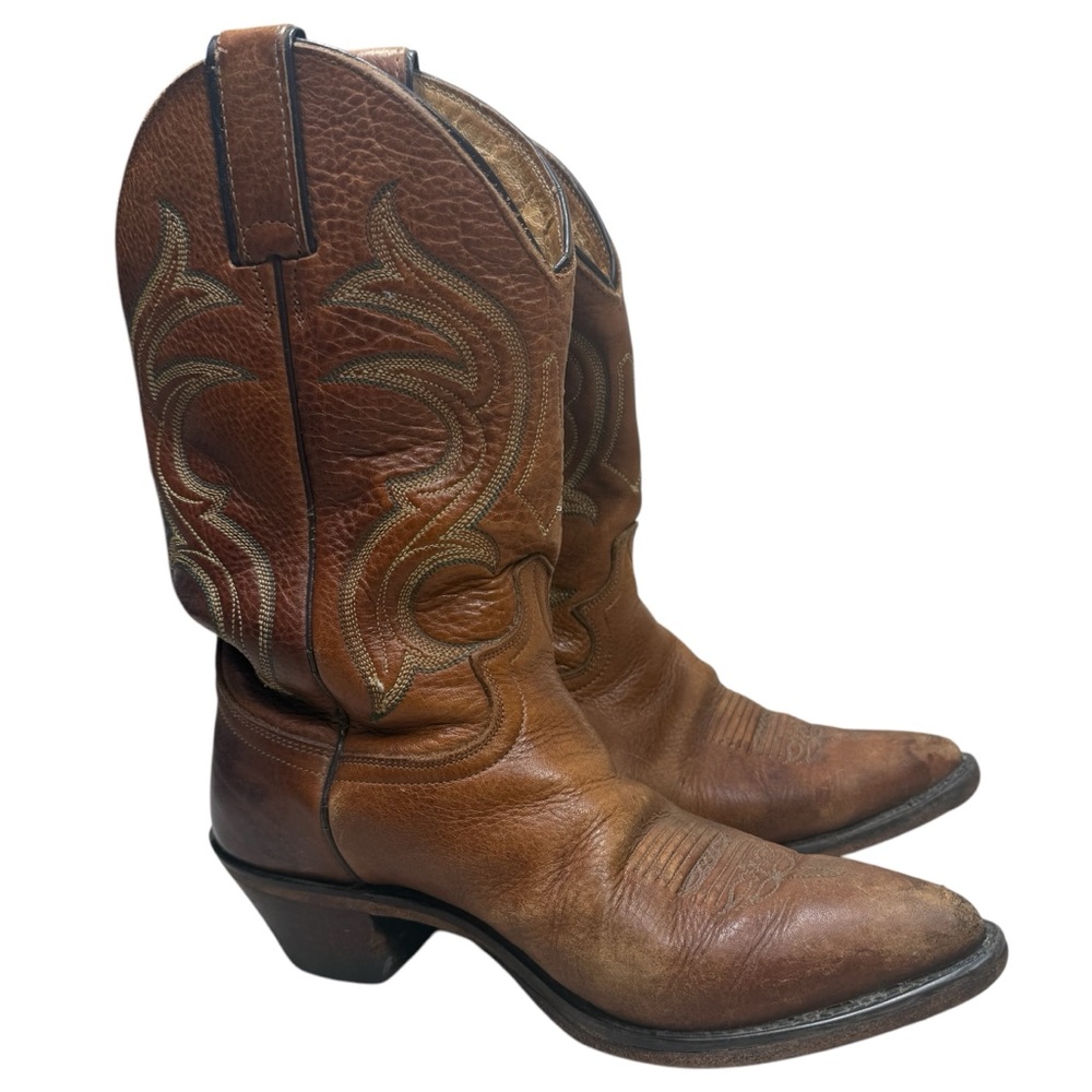 Justin women’s Leather Cowboy Boots size 7.5 - Picture 6 of 10